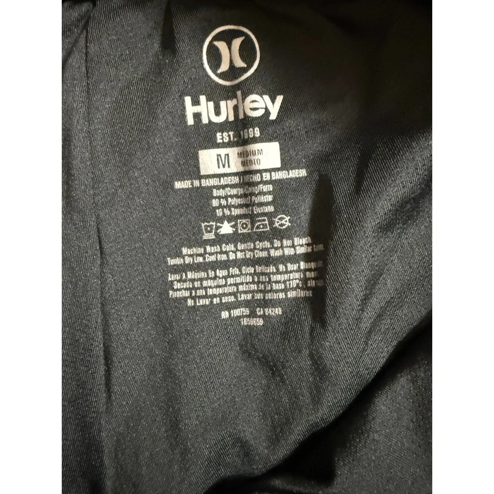 Hurley Youth Boys Swim Trunks Shorts Turquoise‎ Blue M Elastic Waist Drawstring